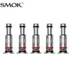 SMOK Novo 4 LP1 replacement coils, leak-proof design with silicone rings for tightness. Includes 3 coil options: 0.80ohm mesh, 0.80ohm DC MTL, and 1.20ohm mesh. 5 coils per pack.






