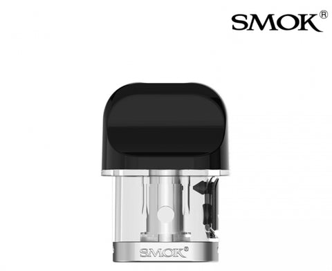 SMOK Novo X Replacement Pods 2mL, 3-pack, with side filling design and two-way U-shaped airflow for ultra-smooth vapor. Available in 0.80Ω mesh and 0.80Ω DC MTL coils, perfect for MTL vaping and original flavor delivery. Compatible with SMOK Novo X Pod Kit.