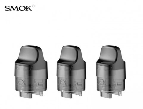 MOK RPM C Replacement Pods, 3CT/PK, 4mL capacity with sliding top-fill system. Compatible with SMOK RPM 2 coils, press-fit coil installation, and magnetic pod connection for a seamless vaping experience.