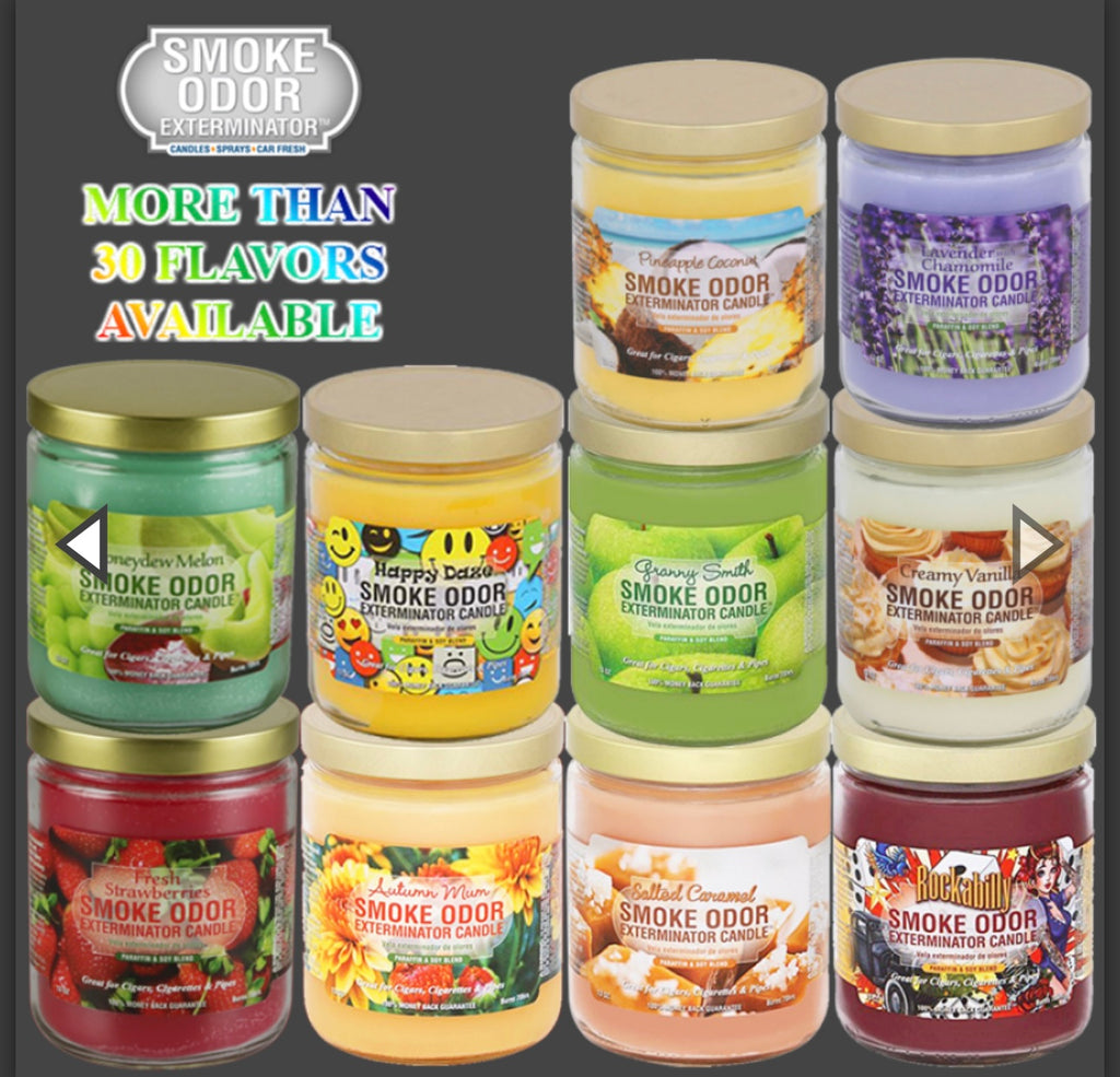 candles that eliminate cigarette smoke Odor Eliminator 2-Wick Container Candle, Orange Lemon Splash, Orange Made with pure cotton wicks to ensure a clean SMOKE ODOR EXTERMINATOR, CANDLE 13OZ/JAR