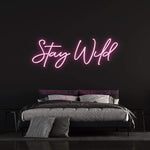 Unleash your free spirit with the Stay Wild LED neon sign, a bold statement piece for home or events.