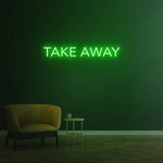 Take Away LED Neon Sign - Restaurant Decor - Takeout & Delivery