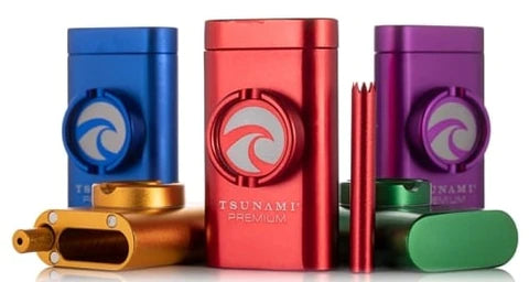 Tsunami Magnetic Dugout Grinder - 4-in-1 Travel Smoking Kit