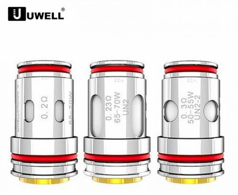 Uwell Crown 5 Replacement Coils - 4 Pack - 0.23ohm, 0.3ohm, 0.2ohm Mesh Coils
