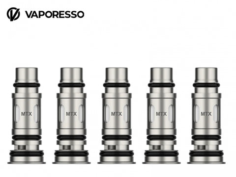 Vaporesso MTX Replacement Coils - 5 Pack - 0.8ohm, 1.2ohm, 1.4ohm - MTL Vaping