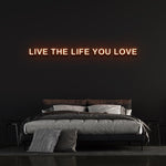 Vibrant Live Music LED neon sign for music venues, emitting a bright glow and stylish decor.