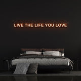 Vibrant Live Music LED neon sign for music venues, emitting a bright glow and stylish decor.