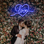 Vibrant 'Love' LED Neon Sign – Beautiful decor for special occasions or as a sentimental touch to your home.