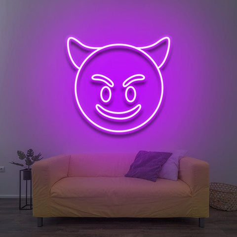Vitty Emoji LED Neon Sign - Custom Colors - Wall Decor - Bedroom Decor
