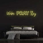 Wake Pray Slay Neon Light – Inspirational LED Wall Sign for Home, Office, or Gym to Inspire Focus and Productivity