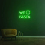 We Love Pasta Neon Light – Eye-Catching LED Wall Decor for Restaurants and Kitchens, Featuring Bright and Long-Lasting Acrylic Material