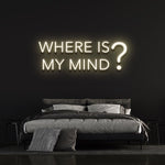 Where Is My Mind Neon Sign LED for Relaxing Atmosphere Home Decor