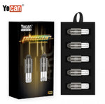 Yocan Black Phaser XTAL replacement tips 5-count pack for advanced vaporizer performance and durability.