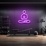 Circular showcase of neon LED lights for designing unique and eye-catching signs for home or commercial spaces.